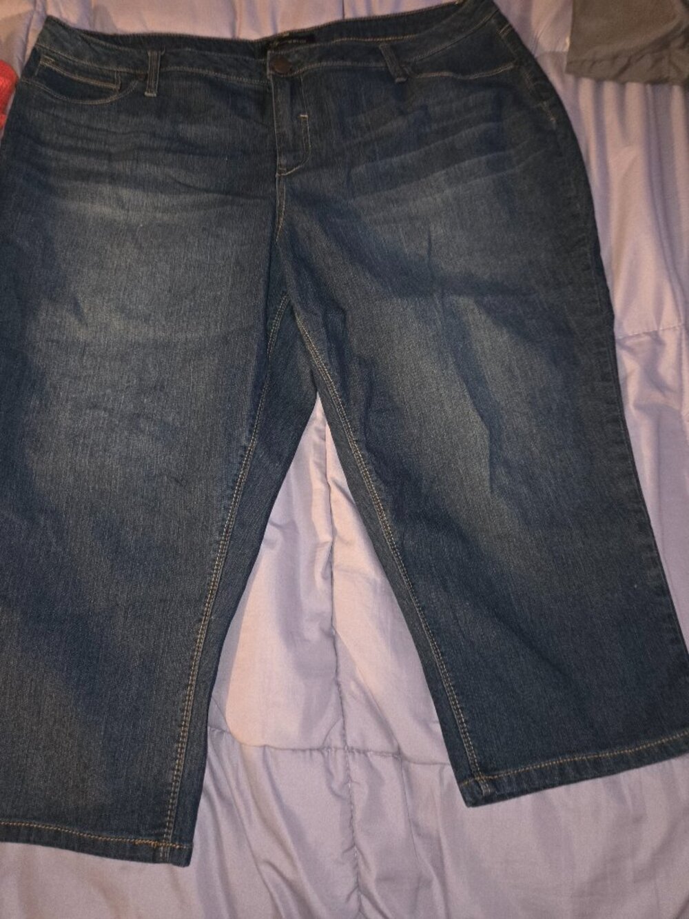 Womens plus size 22W jean capris